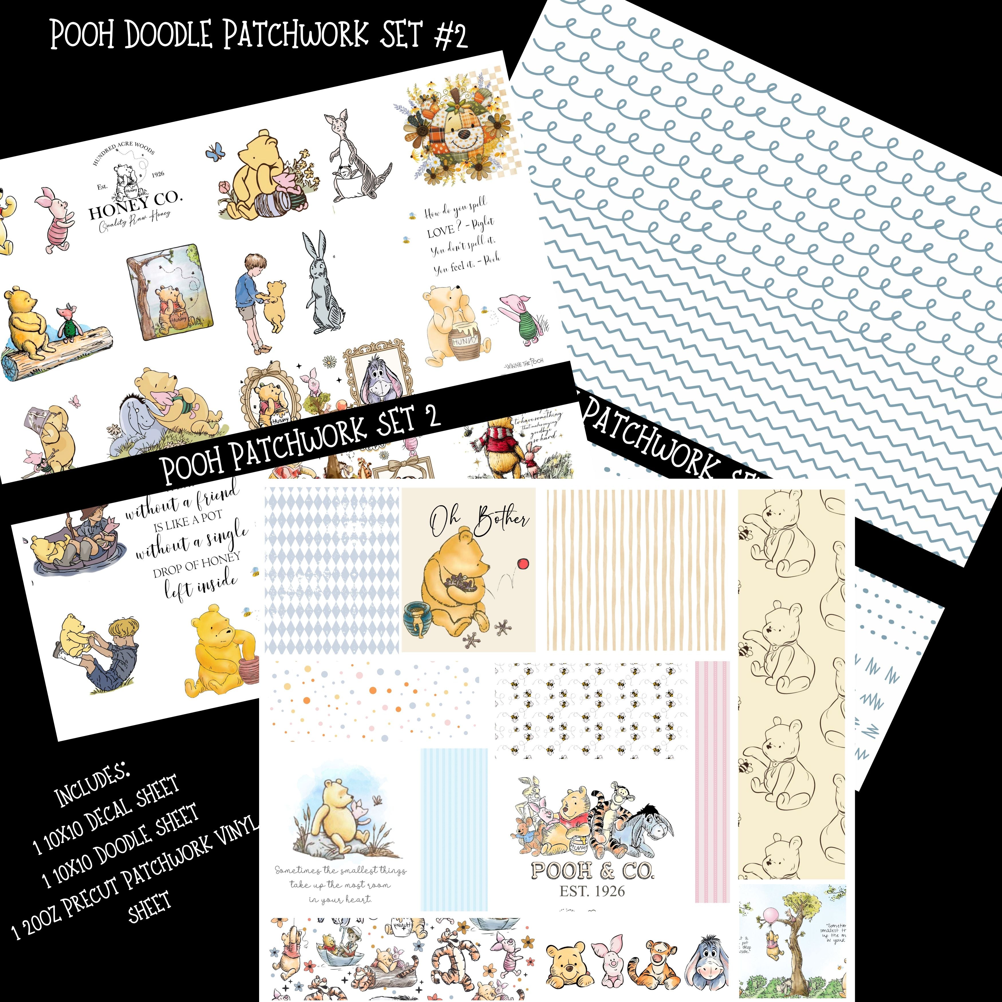 Pooh Doodle Patchwork Set #2 – Kraft Craze