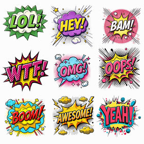 Pop Art UV DTF Decal Sheets-5 Design Options