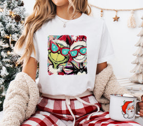 Jack and Grinch watercolor DTF Transfers