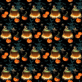 Pumpkins, Skeletons And Ghosts - Adhesive Vinyl