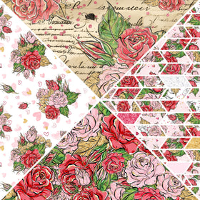 Red and Pink Roses Vsplit Precut Vinyl (