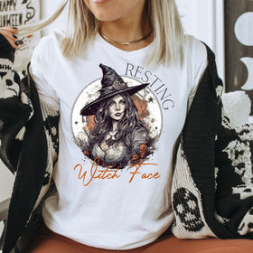 Resting witch face DTF Transfer