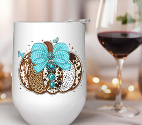 Leopard western pumpkin UV DTF Decals