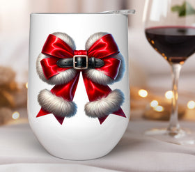 Santa suit bow UV DTF Decals