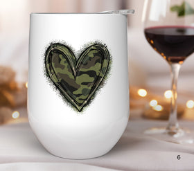 Camo Heart UV DTF Decals