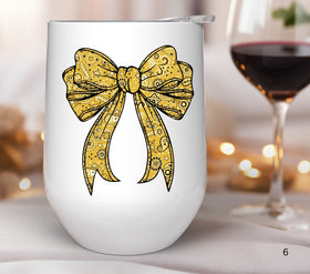 Yellow Bandana Bow UV DTF Decals