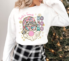 Santa's Favorite HO HO HO DTF Transfers