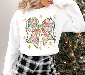 Most wonderful time of the year bow DTF Transfers