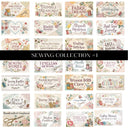 Sewing collection UV DTF Decal Sheets 3 Designs