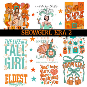Showgirls Collection UV DTF Decal Sheets 12 Design sheets