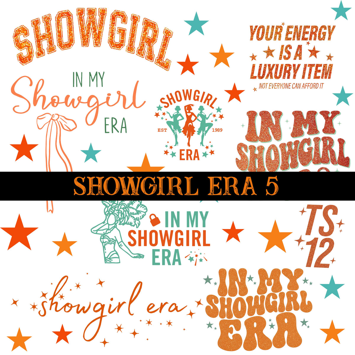 Showgirls Collection UV DTF Decal Sheets 12 Design sheets