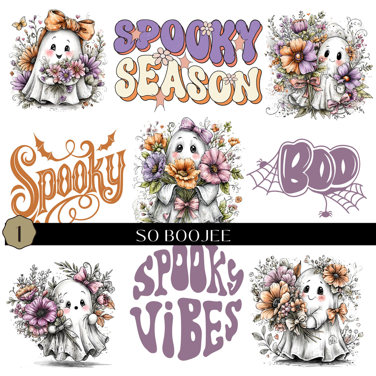 So Boojee Collection UV DTF Decal Sheets- 3 Designs