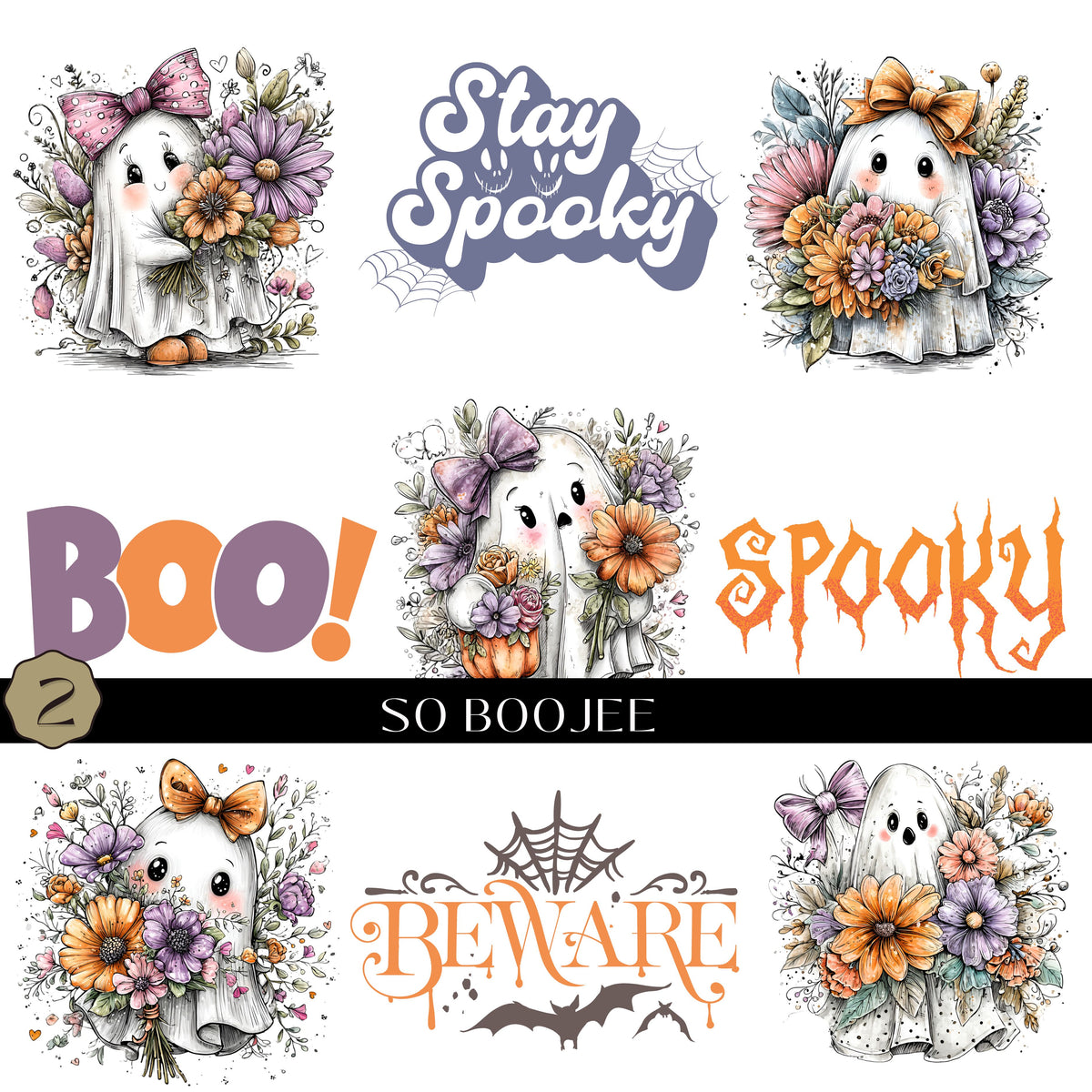 So Boojee Collection UV DTF Decal Sheets- 3 Designs