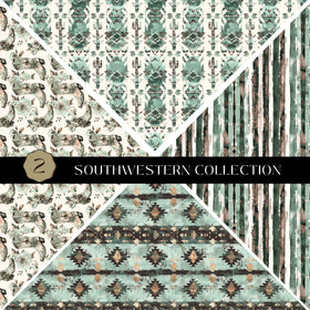 Southwestern precut Vsplit 12x12 vinyl sheet 2 Designs