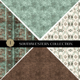 Southwestern precut Vsplit 12x12 vinyl sheet 2 Designs