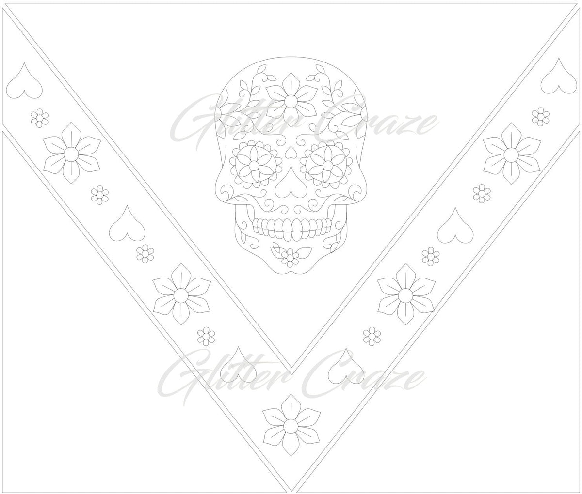 Sugar Skull V Split Template Download