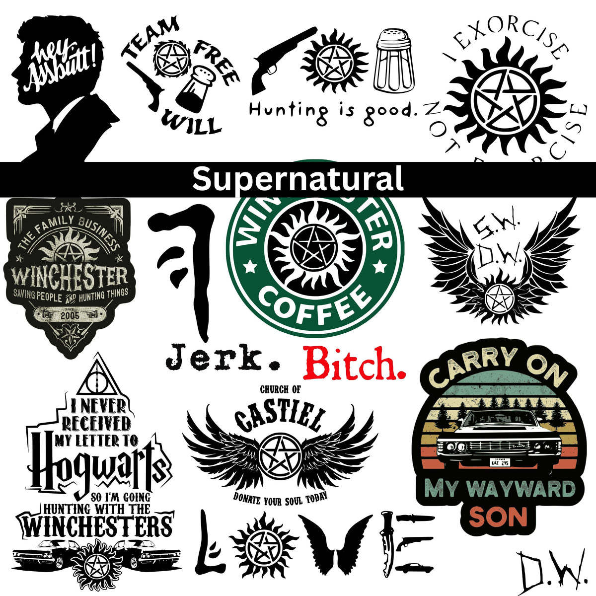 Supernatural UV DTF Decal Sheet