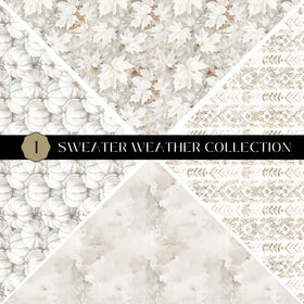 Sweater Weather precut Vsplit 12x12 vinyl sheet 2 Designs