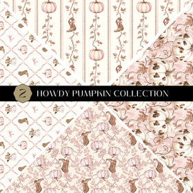 Howdy Pumpkin precut Vsplit 12x12 vinyl sheet 2 Designs