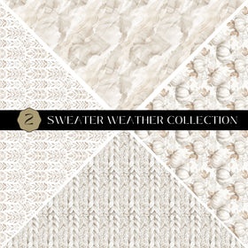 Sweater Weather precut Vsplit 12x12 vinyl sheet 2 Designs