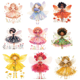 Sweet Fairies UV DTF Decal sheet