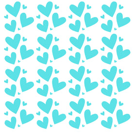 Hearts in multiple sizes UV DTF Decal sheets- multiple color options