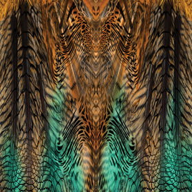 Tiger Snake Green Brown Adhesive Vinyl