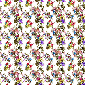 Tropical Birds And Flowers - Adhesive Vinyl