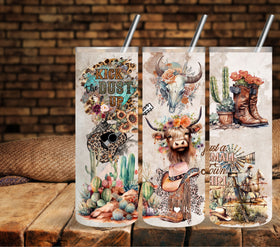 Kick the dust up Vinyl tumbler wraps