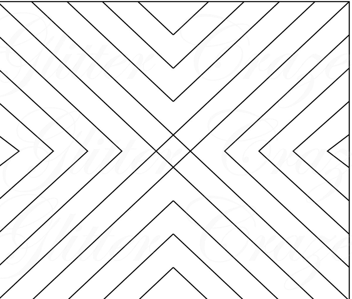 Crazy V Split 30oz straight template svg and png