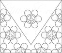 Peace V Split template download png and svg