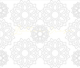 Mandala Flower Template