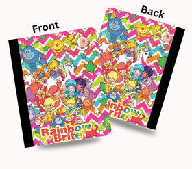 Rainbow Brite Chevron vinyl composition notebook wrap