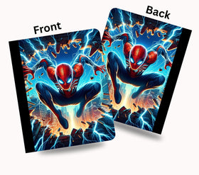 Spidey vinyl composition notebook wrap