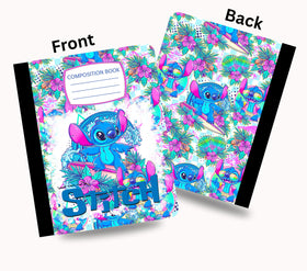 Stitch vinyl composition notebook wrap
