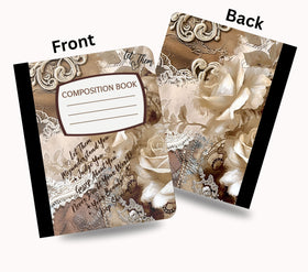 Let them vinyl composition notebook wrap