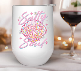 Salty Soul seashell UV DTF Decals