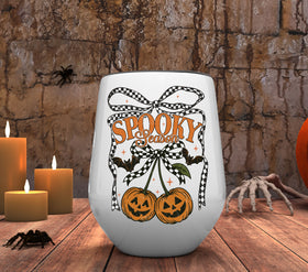 Spooky Season Check UV DTF Decals