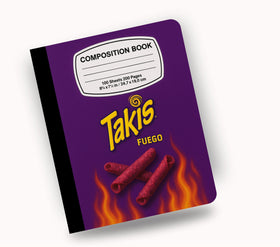 Takis vinyl composition notebook wrap