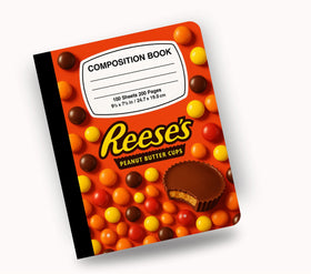 Reeses vinyl composition notebook wrap