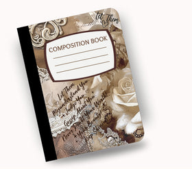 Let them vinyl composition notebook wrap