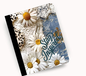 Stay Inspired vinyl composition notebook wrap
