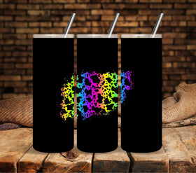 Rainbow Cow Patch UV DTF Decals