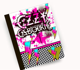 Ozzy vinyl composition notebook wrap