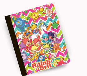 Rainbow Brite Chevron vinyl composition notebook wrap