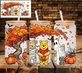 Winnie the Boo UV DTF Libbey wrap