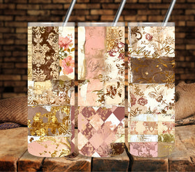 Victorian vinyl tumbler wraps