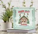 Reindeer Academy Glass Block Decal 2 sizes available