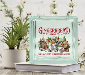Cozy Christmas Cheer Glass Block Decal 2 sizes available