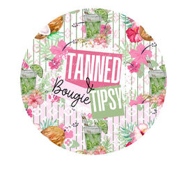 Tanned Bougie and Tipsy Tumbler Butt UV DTF Decals 5 Sizes